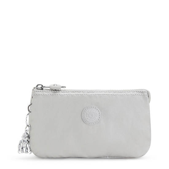 Kipling Creativity Large Metallic Zak Zilver | BE 1713QM